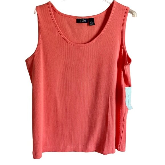 C.B. Casual Tops - C.B. Casual Ribbed Cotton Tank Top Women's Size 1X NEW NWT